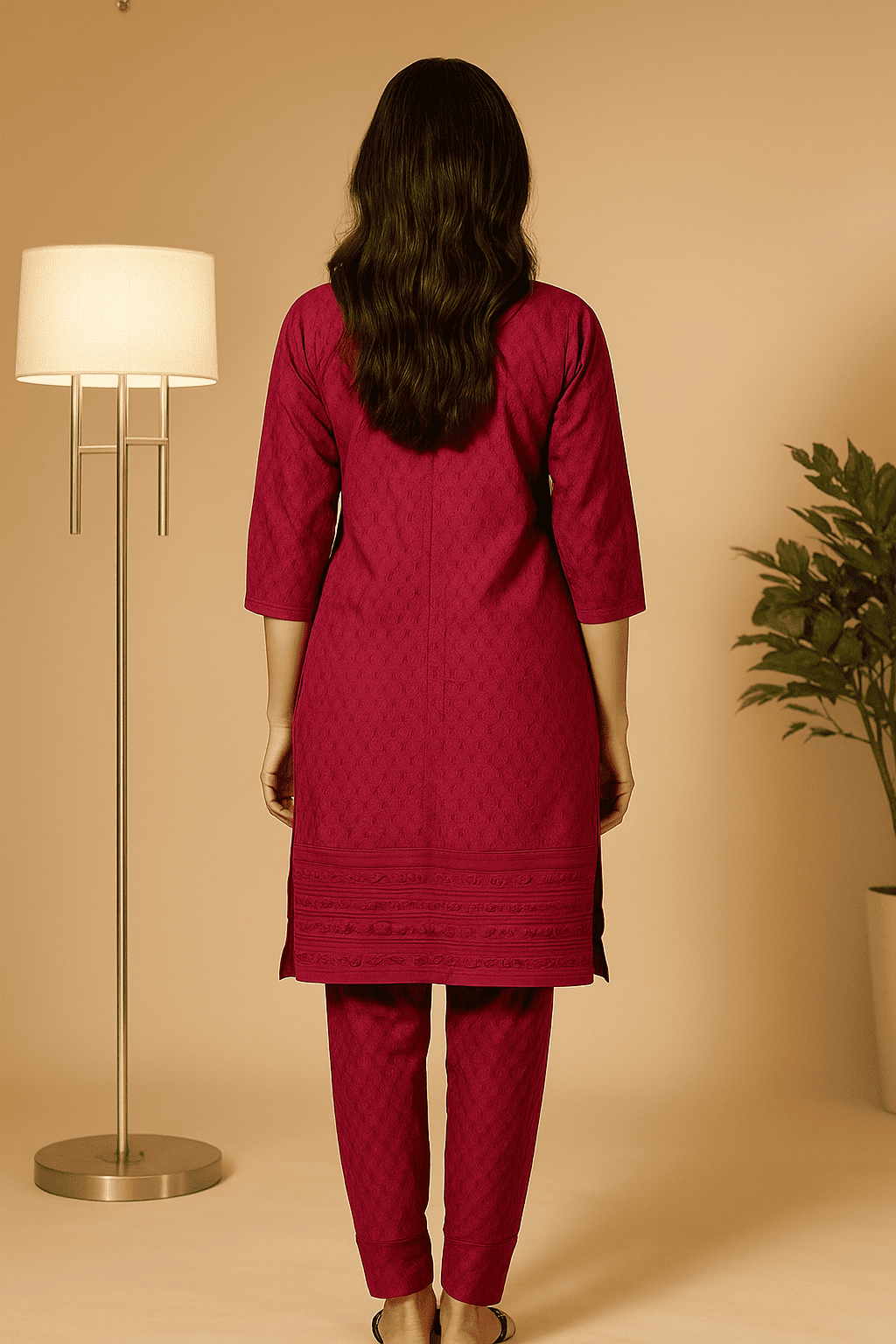 D.Gokuldas NX - Maroon Kurti